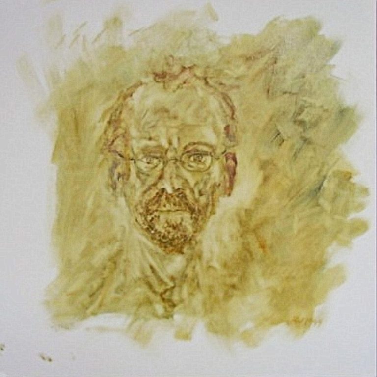 Selbstbildnis Kategorie Portraits in Ölmalerei von Herbert Wiedergut