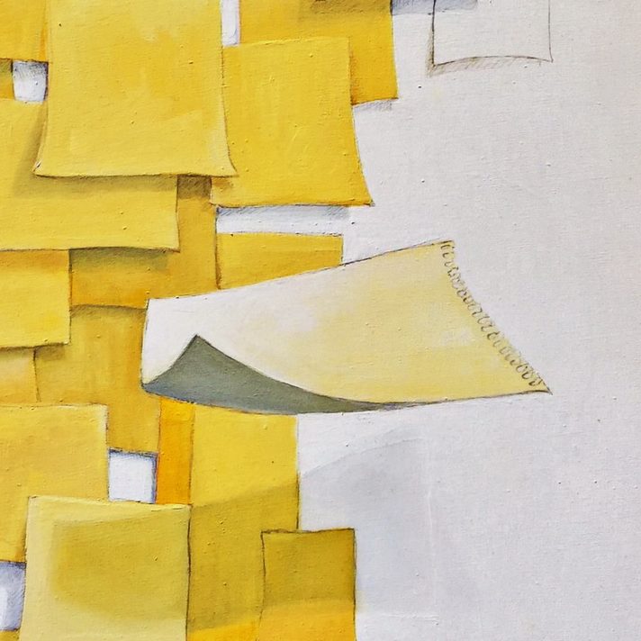 post it Kategorie Trompe l
oeil in Ölmalerei von Herbert Wiedergut